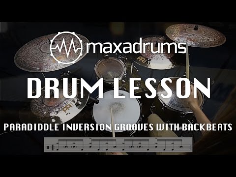 DRUM LESSON: Paradiddle Inversion Grooves with Backbeats (Paradiddle Series pt.2)