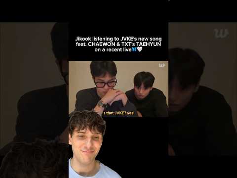 Jimin & Jungkook react to JVKE&rsquo;s new song &lsquo;butterflies&rsquo; feat. CHAEWON & TAEHYUN #jungkook #jimin