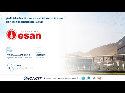 Acreditación ICACIT 2025 - Universidad ESAN (ESAN)