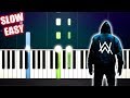 K-391 & Alan Walker - Ignite - SLOW EASY Piano Tutorial by PlutaX