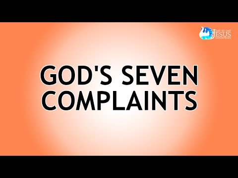 2023-08-11 God's Seven Complaints - Ed Lapiz
