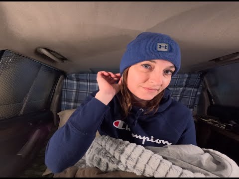 Solo camping in my 4runner/raining/relaxing