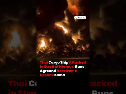 Thai Cargo Ship Attacked in Strait of Hormuz, Runs Aground Near Iran’s Qeshm Island