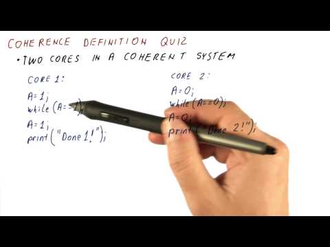 Coherence Definition Quiz - Georgia Tech - HPCA: Part 5