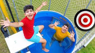 Jason and Alex Splash Pool Challenge with Family
