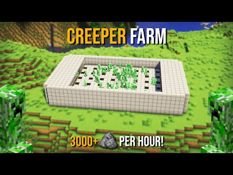 Minecraft's EFFICIENT CREEPER FARM 1.20.2 - NEW - 3,000+ PER HOUR !