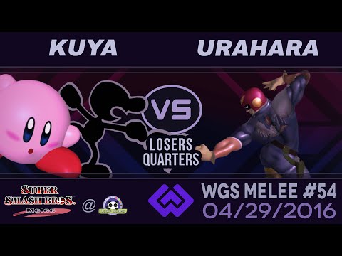 WGS Melee #54 - Kuya (Kirby,G&W) vs Urahara (C.Falcon) LOSERS QUARTERS - SSBM Tournament