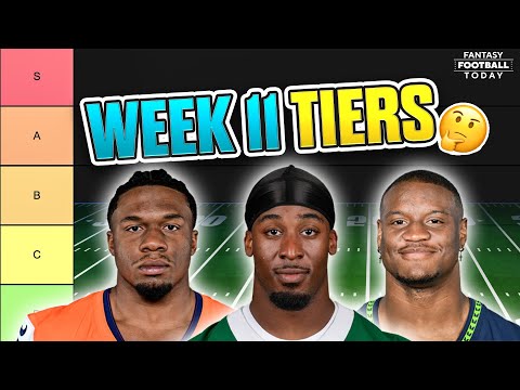 UPDATED Fantasy Football Week 11 Tiers & Rankings! QB, RB, WR, TE Breakdown + Must-Start Sleepers