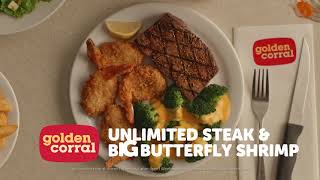 Golden Corral 🥩🍤 “Steak & Butterfly Shrimp Solo” AYCE Campaign (2026, ENG)