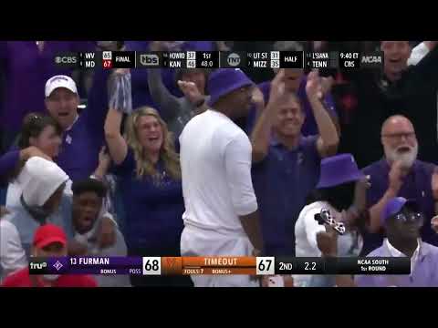 Furman Basketball Radio Call of their TRIUMPH CINDERELLA COMEBACK vs. Virginia #marchmadness