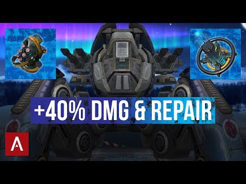 War Robots Raijin with MAX DAMAGE & REPAIR Modules / The Ultimate Spider Fortress | WR Gameplay