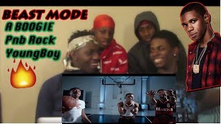 A Boogie Wit Da Hoodie - Beast Mode Ft Pnb Rock &amp; Youngboy Never Broke Again - REACTION!!
