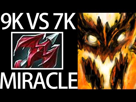 9k vs 7k 25 Min GG Miracle Top MMR Dota Shadow Fiend