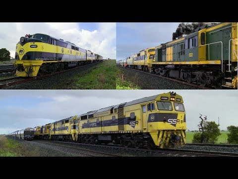 7934V SSR Grain Train Locomotive Run-Around (11/8/2019) - PoathTV Australian Railways