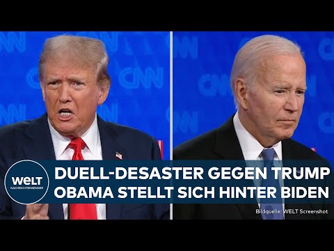 TV-DUELL MIT TRUMP: Nach Debakel für Joe Biden! Barack Obama springt dem US-Präsidenten zur Seite
