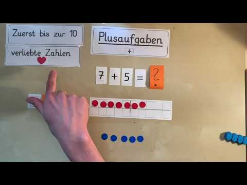 Plusaufgaben -  der Zehnerübergang Teil I (Zuerst bis zur 10)