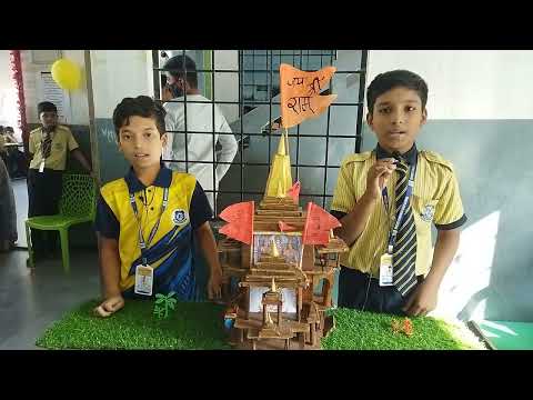 Building Bridges to Heritage: Yash Agrawal and Sangamesh of VI Grade Unveil Ayodhya Ram Temple Model