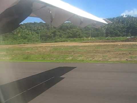 Landing at Melville Hall, Dominica