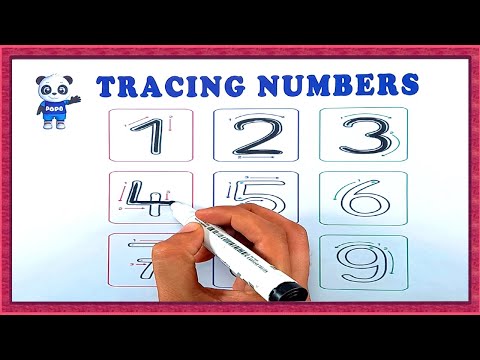 Kids learning videos - how to write numbers - tracing numbers 1 to 10 - tracing numbers for kids