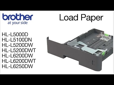 BROTHER HL-L5000D MONO LASER Spausdintuvas, DUPLEX, 40PPM video