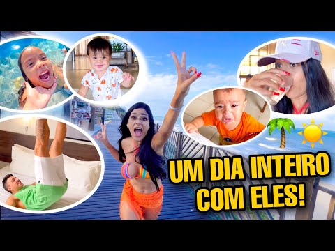 UM DIA INTEIRO COM ELES NO HOTEL CHIQUE!!! 😱✈️🌴☀️