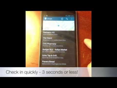 Simple Checkin for Foursquare Video
