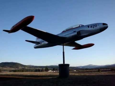 CT-133 aka T-33 Princeton BC Canada new weathervane!
