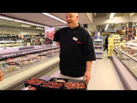 Smagsprøver på pølse