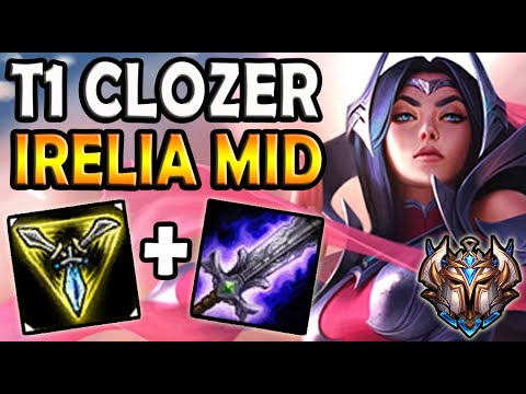 T1 Clozer IRELIA MID vs LEBLANC - Patch 10.16 Ranked Korea ✔️