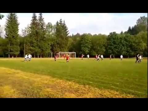 Leśnik Bircza - Wesoła Zadąbrowie 1:2. Druga bramka Frantyka.