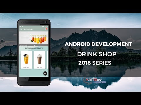 Android Development Tutorial Drink Shop App part 10 Display Cart icon with notification badge
