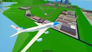 AIr Force 1 flight from greater rockford to Pert with escort
