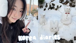 korea diaries | christmas in korea, winter getaway with friends, hanok airbnb in korea
