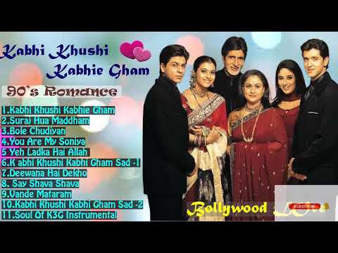 Kabhi Khushi Kabhie Gham  All Songs JUKEBOX ,Shahrukh Khan & Kajol
