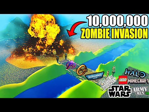 Can Every FANTASY ARMY Hold BRIDGE vs 10,000,000 Zombie Army Invasion?! - UEBS 2: Best mods