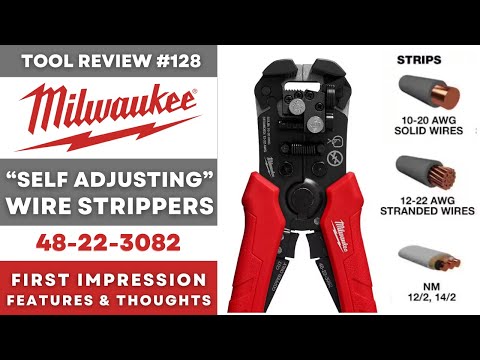 Milwaukee "Self Adjusting" Wire Strippers - Any Good? 48-22-3082 #tools #milwaukee #electrical