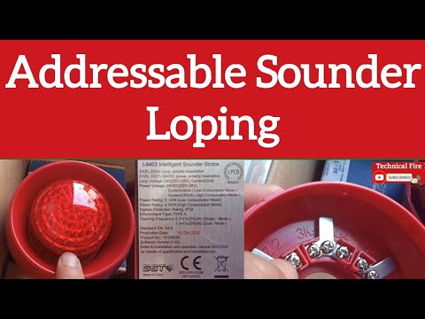 Addressable Sounder And Strobe | How To Wire Addressable Sounder Beacon & Conventional Sounder B....