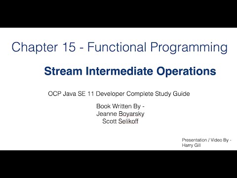 Functional Programming Part 12 Intermediate Stream Operations Java 11 Certification
