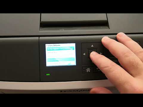 ALL LEXMARK FACTORY RESET  MS510 MS410 MS610 MX511 MX611 MX711 CS321 CS421 CS521 T650 MX417 MX522