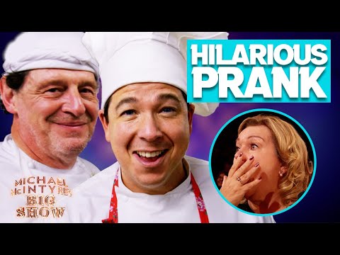 Michael McIntyre STEALS a woman's dinner and then serves it back to her face | Big Show