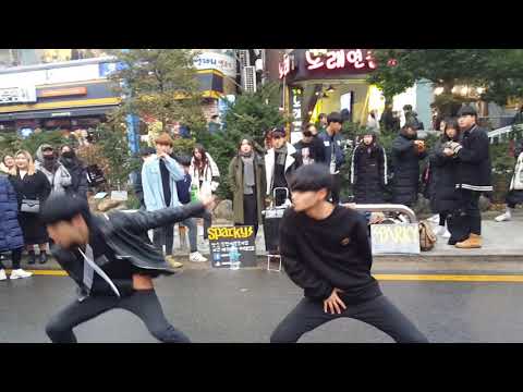 Sparky - 스파키 ⚡ 'MOVE' 태민 (Taemin) 171210 홍대 버스킹, 댄스팀, Hongdae dance team