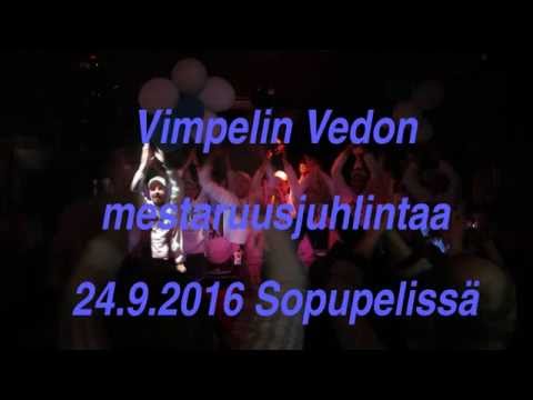 Vimpelin Vedon mestaruusjuhlintaa 24.9.2016 Sopupelissä