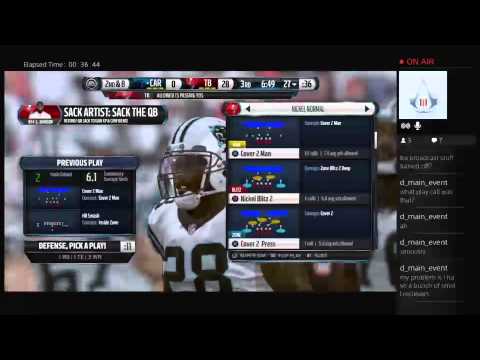 Madden NFL 16 Connected Franchise Bucs vs Panthers - Part 2