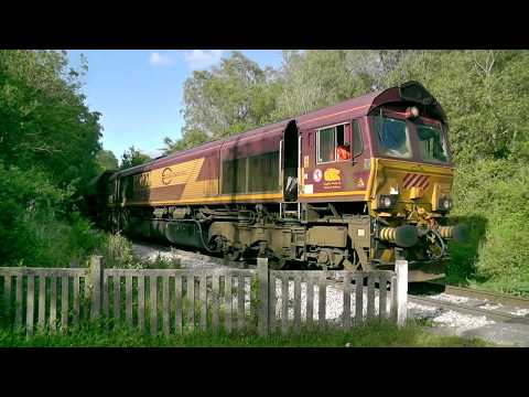 (HD) Euro Cargo Rail 66222 & 77024 at Bergues & Caffiers - 22/5/14