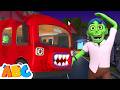 Zombie Wheels On The Bus And Finger Family Halloween Songs For Kids