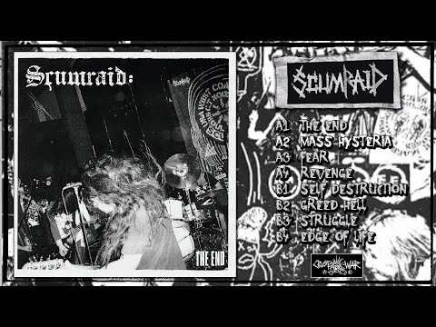 SCUMRAID - The End (South Korea, 2025, Full 7" EP)