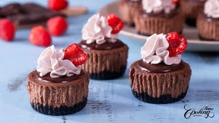 Mini Chocolate Cheesecakes - Easy and Quick Recipe