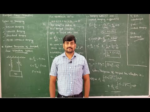 Lecture 8 - Introduction to damped free vibration - Module 1- Mechanical Vibrations by GURUDATT.H.M
