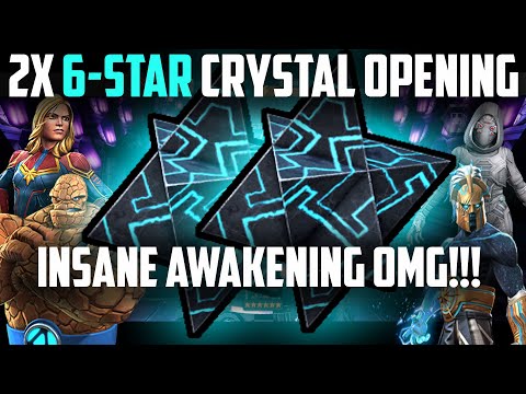 DOUBLE 6-Star + 5-Star Crystal Opening - INSANE 6-STAR GOD-TIER AWAKENING!!! - MCoC