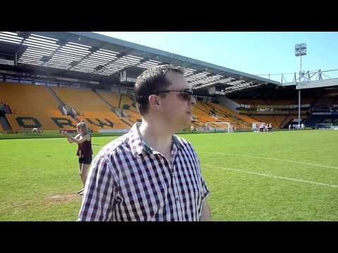 Scot Symonds Plays on the Pitch at Carrow Rd